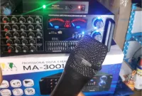 cara memasang mic wireless ke speaker