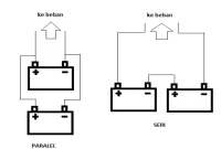 rangkaian aki paralel