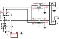 rangkaian lampu kepala mobil