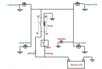rangkaian listrik lampu senja mobil