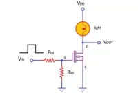 rangkaian mosfet sebagai saklar