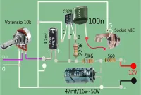 rangkaian pre amp mic sederhana