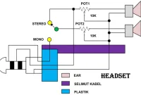 skema rangkaian headset hp